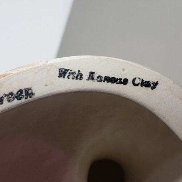 Originals By G. Green Duck Figurine Kansas Clay Brown White Swirled 6"x3… - Picture 7 of 9